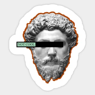Not Cool Ancient Greek Hero Sticker
